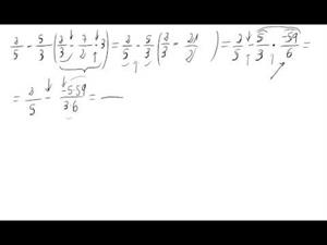 Operación combinada de números racionales