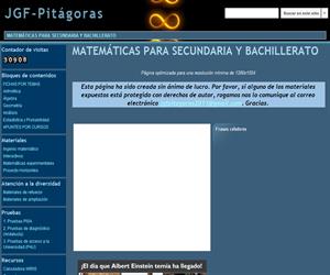 JGF-Pitágoras. Matemáticas para Secundaria y Bachillerato