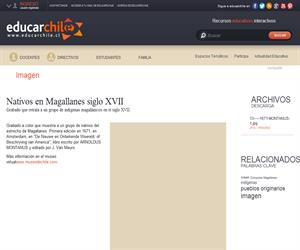 Nativos en Magallanes siglo XVII (Educarchile)