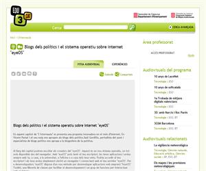 Blocs dels polítics i el sistema operatiu sobre internet 'eyeOS' (Edu3.cat)