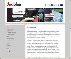 Decipher, a solution for digital heritage that works with semantic web technologies
