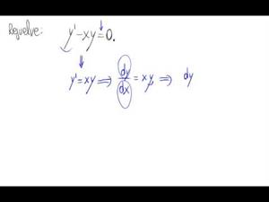 Ecuación diferencial - Variables separables