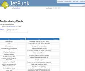 De- Vocabulary Words