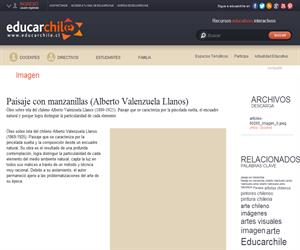 Paisaje con manzanillas (Alberto Valenzuela Llanos) (Educarchile)