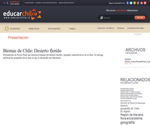 Biomas de Chile: Desierto florido (Educarchile)