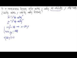 Problema de sistemas de ecuaciones lineales