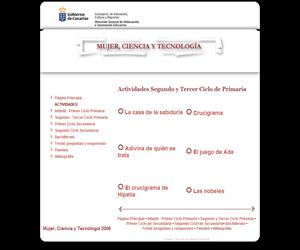 Lengua y Matemáticas, en 'Mujer ciencia y tecnología' (Gobierno de Canarias)