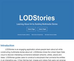 LODStories: Learning About Art by Building Multimedia Stories