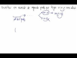 Cálculo de una ecuación con solución dada