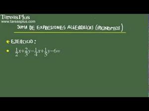 Suma de expresiones algebraicas problema 9 de 15 (Tareas Plus)