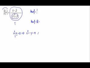 Dominio de una función (cociente de polinomio)