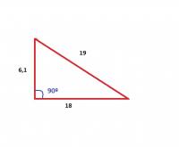 Encontrar la altura de un triángulo rectángulo usando el teorema de Pitágoras