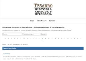 Diccionario Tesauro  de Historia Antigua y Mitología