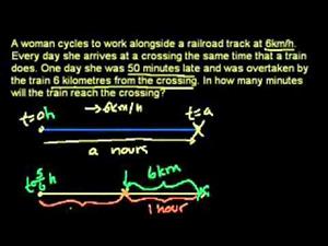 Bicicleta pasando: ejercicio de álgebra (Khan Academy Español)