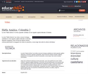 Habla América. Colombia 2 (Educarchile)