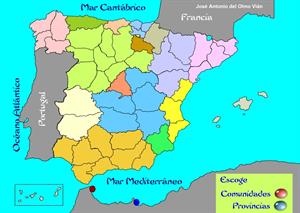 Comunidades Autónomas y provincias de España