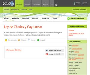 Ley de Charles y Gay-Lussac