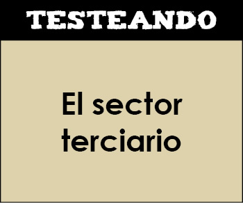 El sector terciario. 2º Bachillerato - Geografía (Testeando)