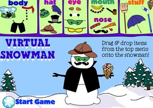 Diseña un muñeco de nieve virtual. Virtual Snowman