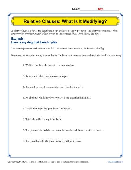 Relative Clauses: What Is It Modifying?