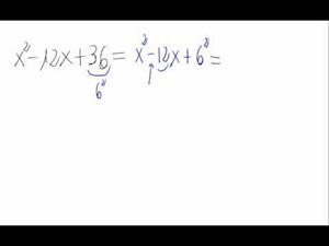 Factorización de un polinomio - Cuadrado de una resta
