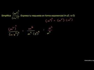 Simplificando expresiones con exponentes 2 (Khan Academy Español)