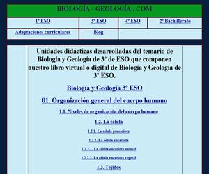 Contenido de Biología y Geología 3ºESO