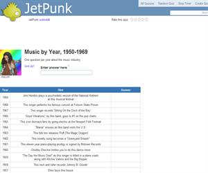 Music by Year, 1950-1969