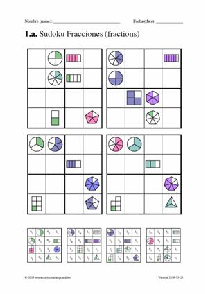 Sudoku de fracciones (neoparaiso.com)