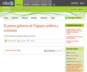 El Primer gobierno de Yrigoyen: Política y economía