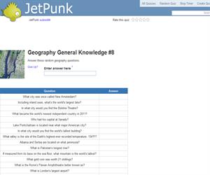 Geography General Knowledge 8