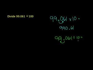 Dividir decimales 2.1 (Khan Academy Español)