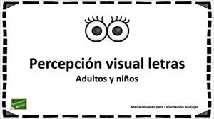 Percepción visual de letras (para niños y adultos)