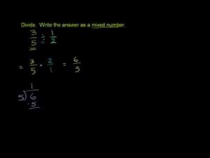 Cocientes entre fracciones (Khan Academy Español)
