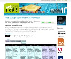 Schedule: Web 2.0 Expo San Francisco 2010