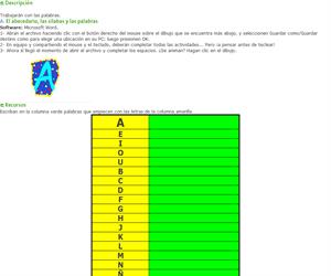 Letras, sílabas y algo más... Actividad para el alumno