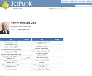 History of Russia Quiz