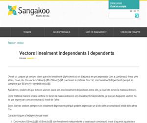 Vectors linealment independents i dependents