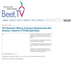The Semantic Web is Coming to Newsrooms this Summer, Hearst's CTO Michael Dunn