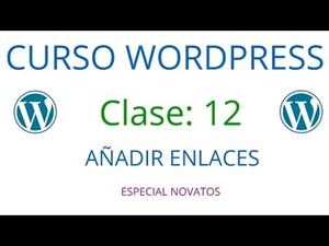 WordPress Novatos | Clase 12 | Añadir enlaces