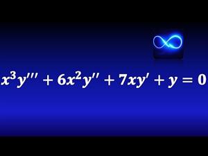 Ecuación diferencial de Cauchy Euler de tercer orden, raíces repetidas. Ejercicio resuelto.