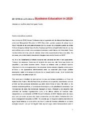 Intervención de Almudena Rodríguez Tarodo en el panel Business Education