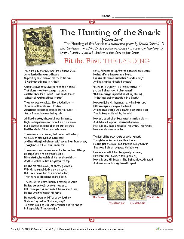 Classic Literature: The Hunting of the Snark