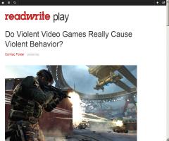 Do Violent Video Games Really Cause Violent Behavior? | ReadWrite