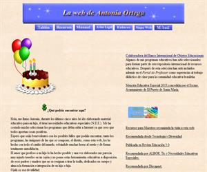 La web de Antonia Ortega, recursos educativos para educación especial