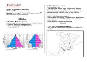 Examen de Selectividad: Geografía. Castilla-La Mancha. Convocatoria Septiembre 2013