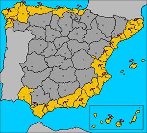 Costas de España, en mapa flash interactivo (luventicus.org)
