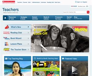 scholastic.com: portal educativo con material educativos para niños (en inglés)