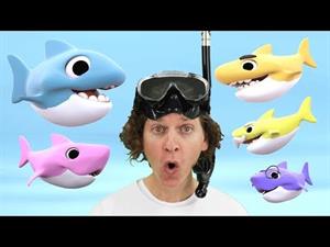 Count 1, 2, 3, 4, 5 sharks! Baby Shark Song