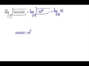 Logaritmo en base 10 de una raíz de una potencia de 10